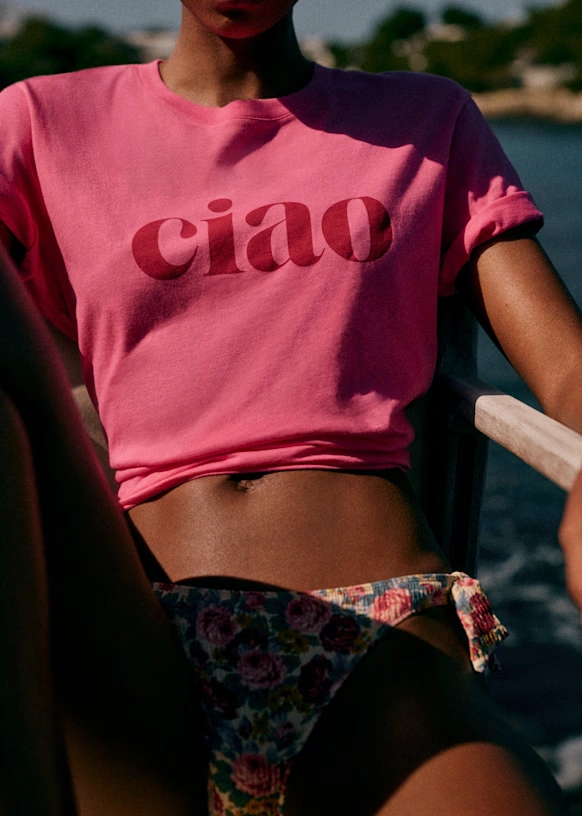 Ciao T-Shirt - Pink / Red
