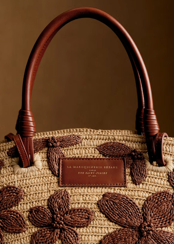 Justine Basket Bag - Embroidered Flowers 10 Justine Basket Bag - Embroidered Flowers