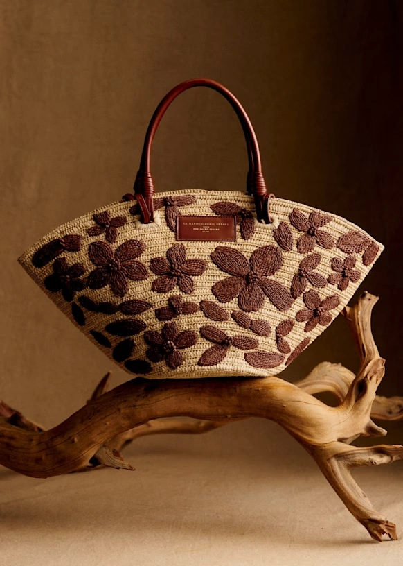 Justine Basket Bag - Embroidered Flowers 9 Justine Basket Bag - Embroidered Flowers