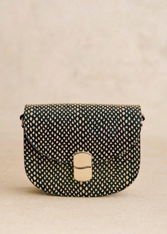 Claude Bag - Ecru and Black Snakeskin