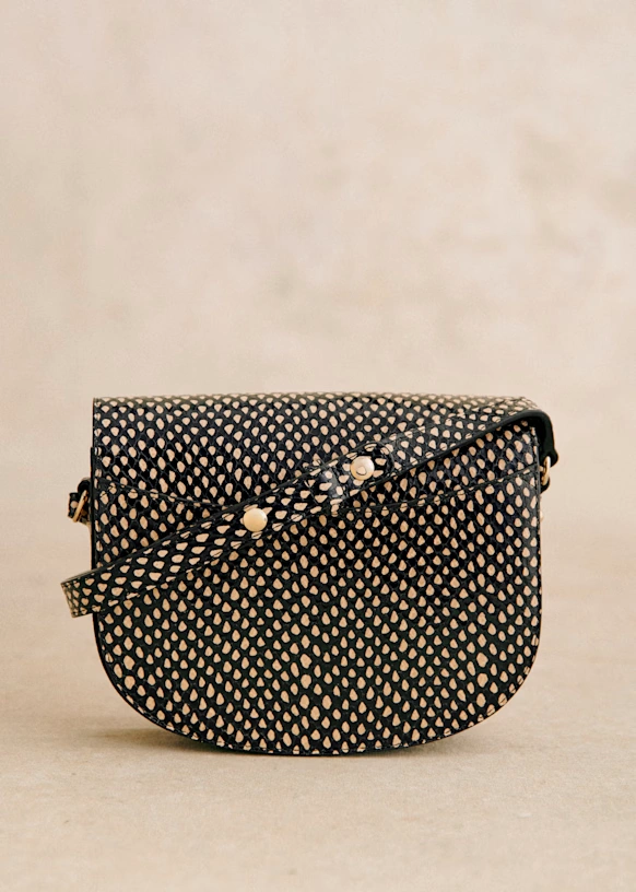 Claude Bag - Ecru and Black Snakeskin