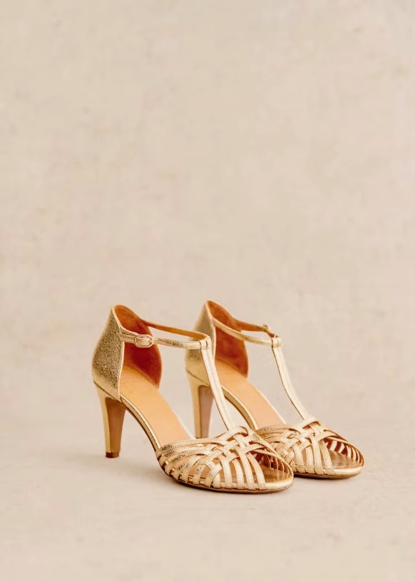 Hortense High Sandals - Smooth Gold 1 Hortense High Sandals - Smooth Gold