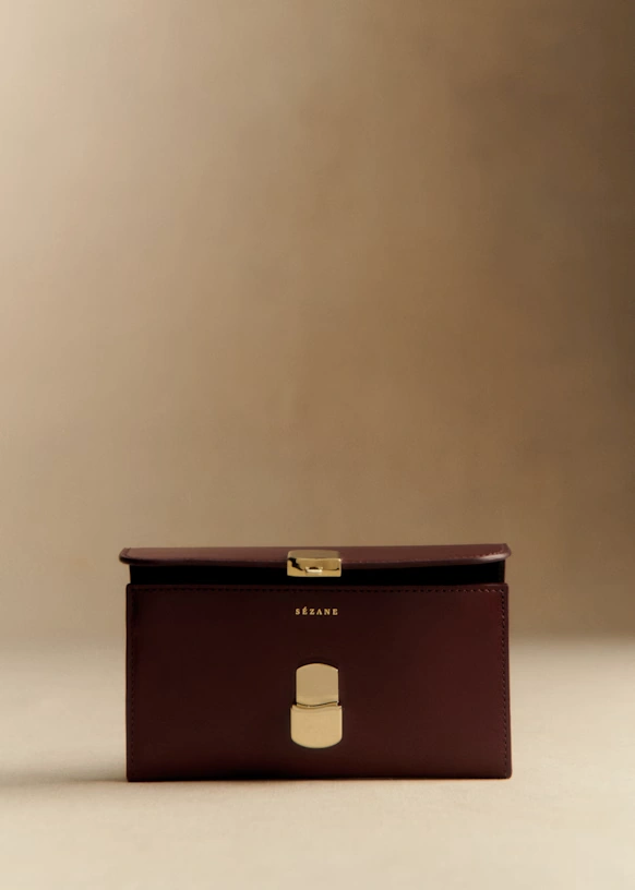 Milo Large Wallet - Glossy Burgundy