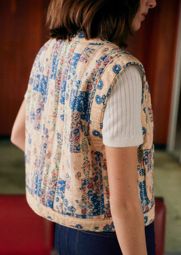 Tadeo Jacket - Blue Patchwork Print 2 Tadeo Jacket - Blue Patchwork Print