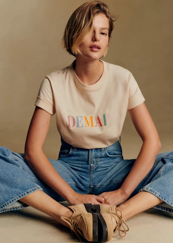 Demain T-Shirt - Cream / Multicolour