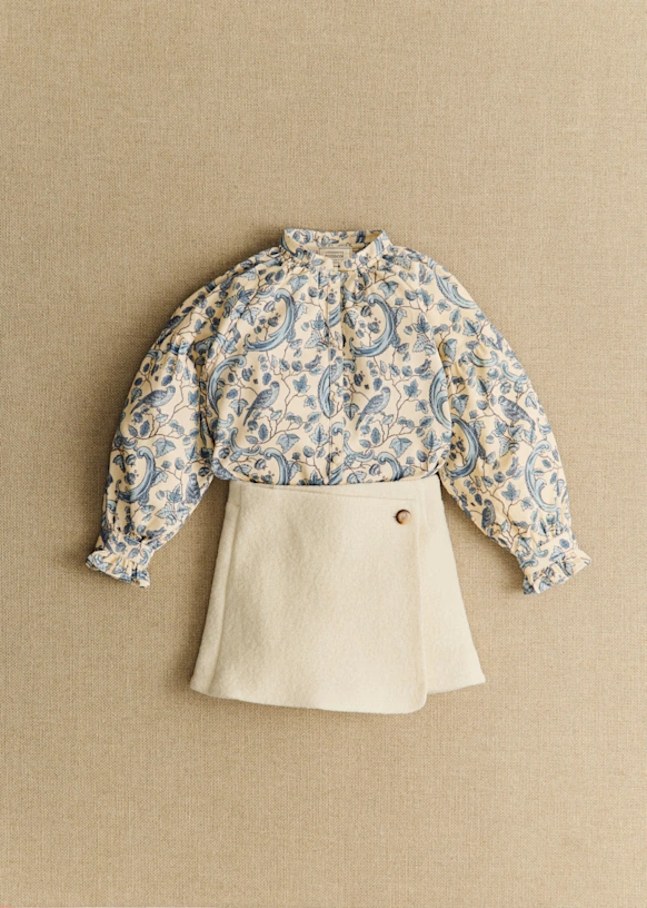 Linaya Blouse - Petit Sézane x Antoinette Poisson - Blue Birds Print 4 Linaya Blouse - Petit Sézane x Antoinette Poisson - Blue Birds Print