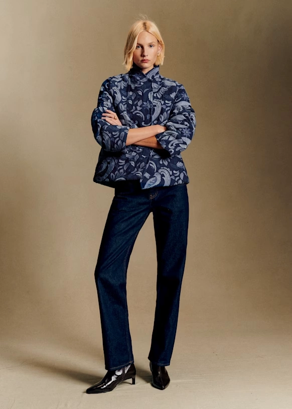 Kalvin Jacket - Sézane x Antoinette Poisson - Embroidered Blue Denim