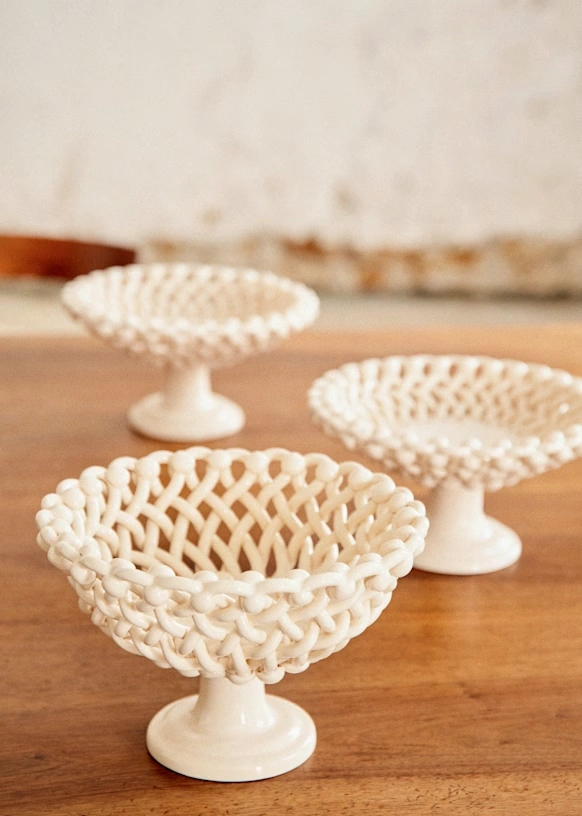 Tall pedestal dish - Maison Pichon Bowl - Burgundy 6 Tall pedestal dish - Maison Pichon Bowl - Burgundy