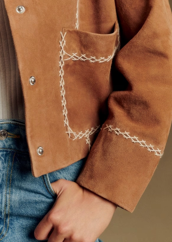 Chaqueta Giuseppe - Camel crucetas en crudo 4 Chaqueta Giuseppe - Camel crucetas en crudo
