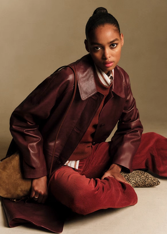 Clyde Coat - Burgundy