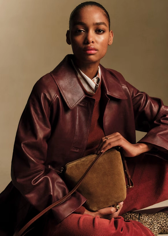 Clyde Coat - Burgundy