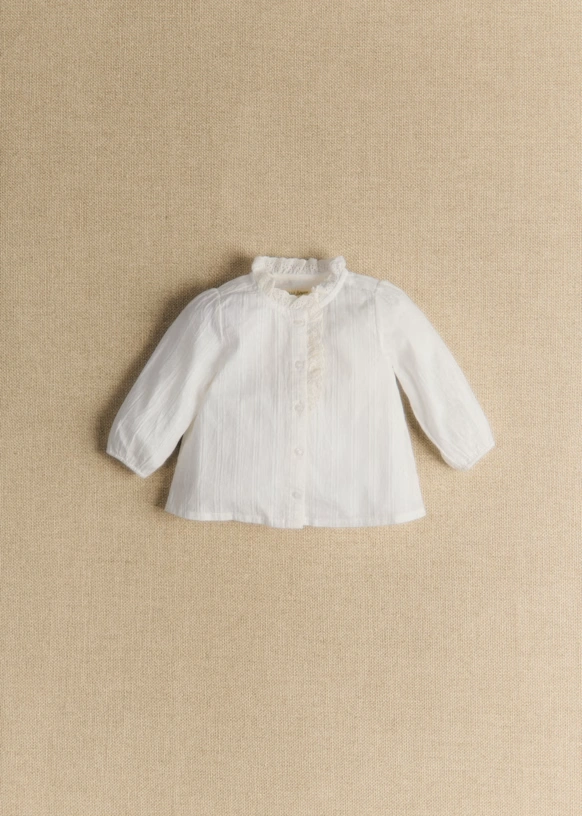 Camisa Chlo - Dobby blanco
