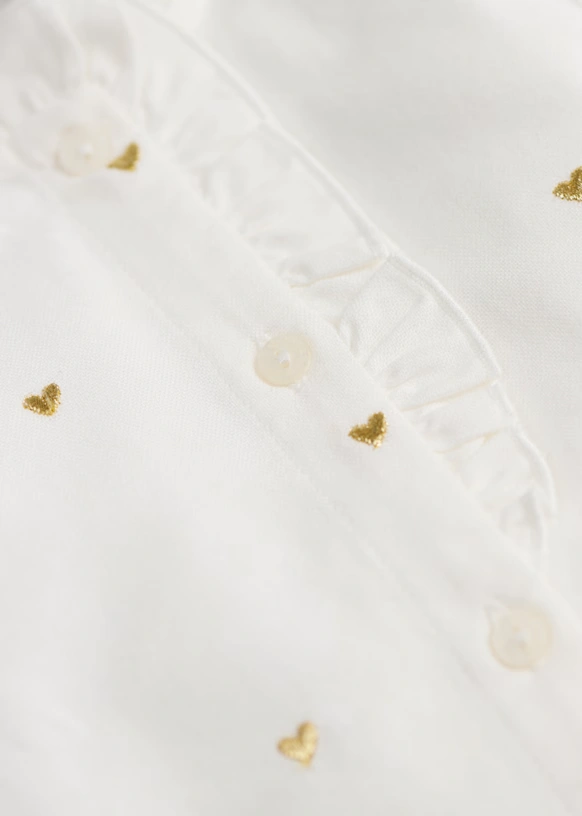 Camisa Chlo - Dobby blanco