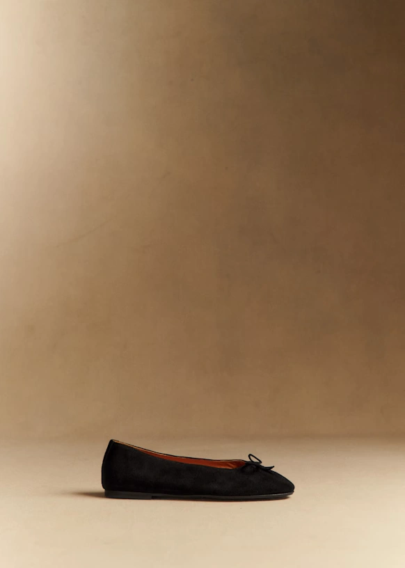 Agathe Low Ballerinas - Black 2 Agathe Low Ballerinas - Black