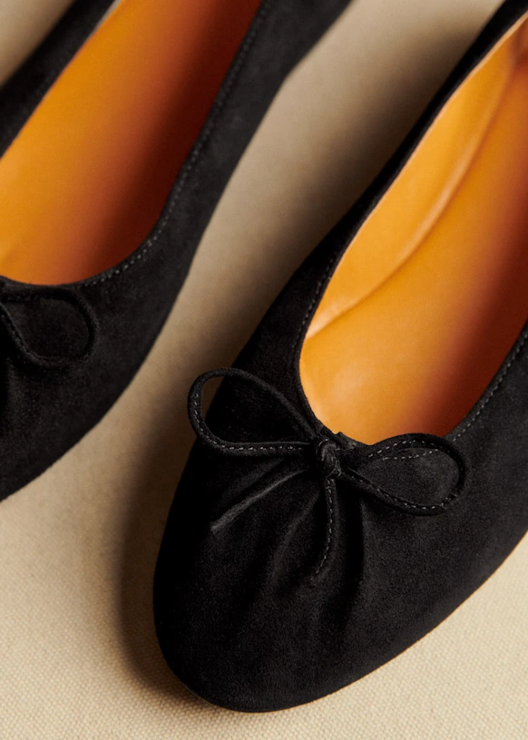Agathe Low Ballerinas - Black 3 Agathe Low Ballerinas - Black