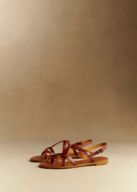Sandalias Low Adeline - Cuero natural Heritage