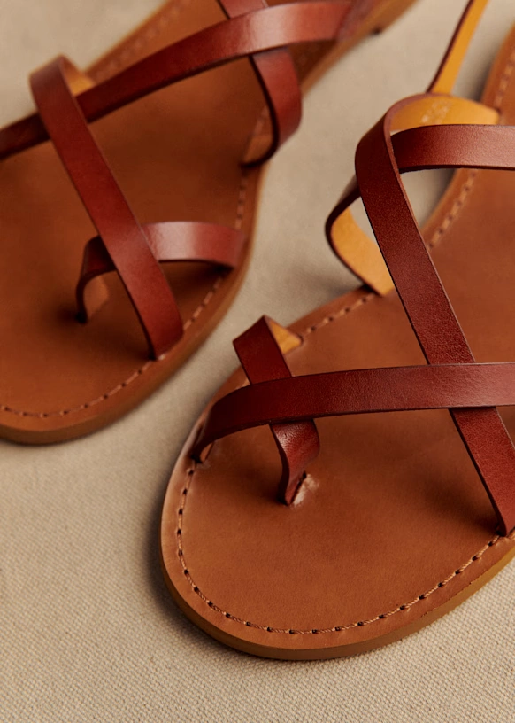 Sandalias Low Adeline - Cuero natural Heritage 3 Sandalias Low Adeline - Cuero natural Heritage