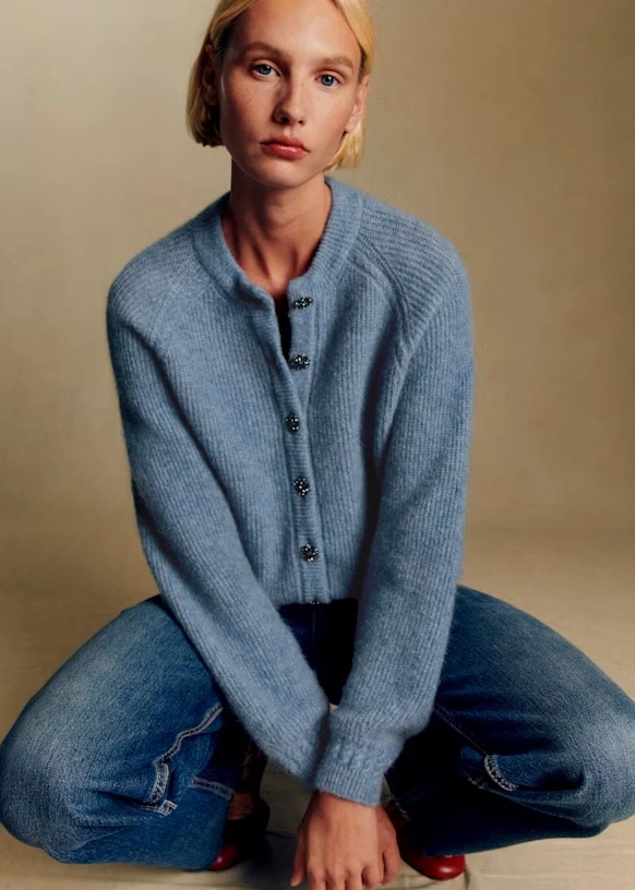 Othello Cardigan - Ice Blue 1 Othello Cardigan - Ice Blue