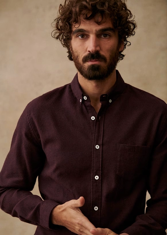 Camisa Charlie Franela - Azul Arcilla 16 Camisa Charlie Franela - Azul Arcilla