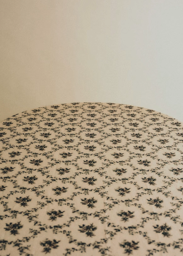 Printed Tablecloth - Blue Crosses