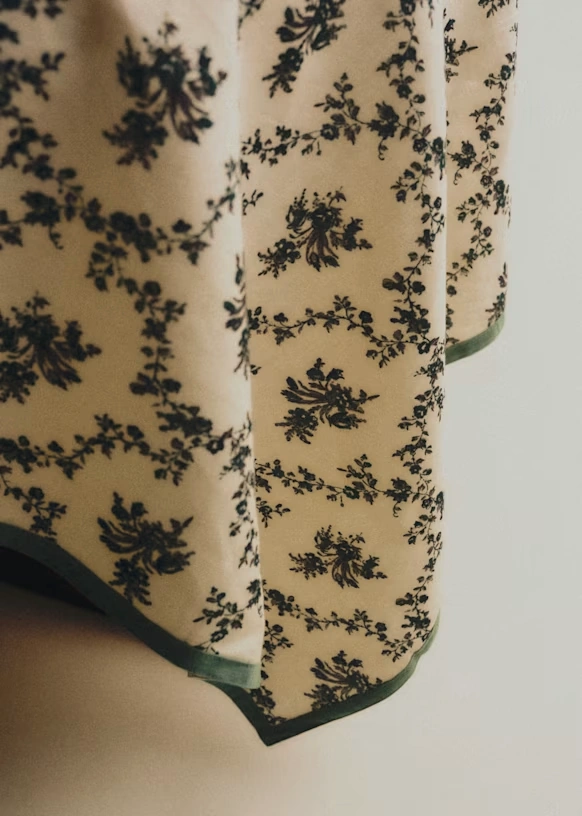 Printed Tablecloth - Blue Crosses