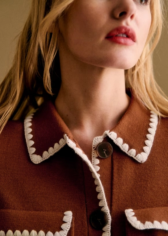 Betty Cardigan - Coral Red 14 Betty Cardigan - Coral Red