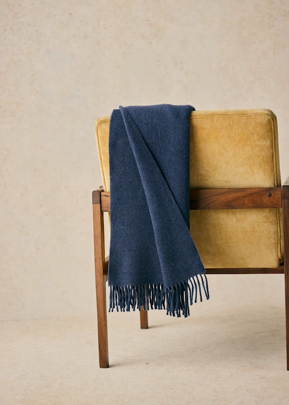 Tranter Scarf - Mottled Blue
