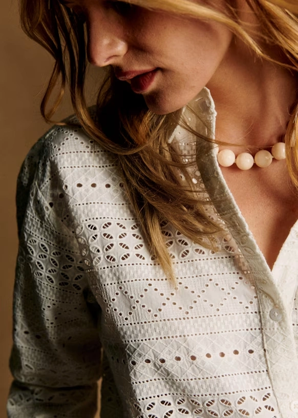 Max Shirt - Ecru Love Embroidery 37 Max Shirt - Ecru Love Embroidery