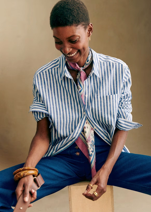 Max Shirt - Ecru Love Embroidery 77 Max Shirt - Ecru Love Embroidery