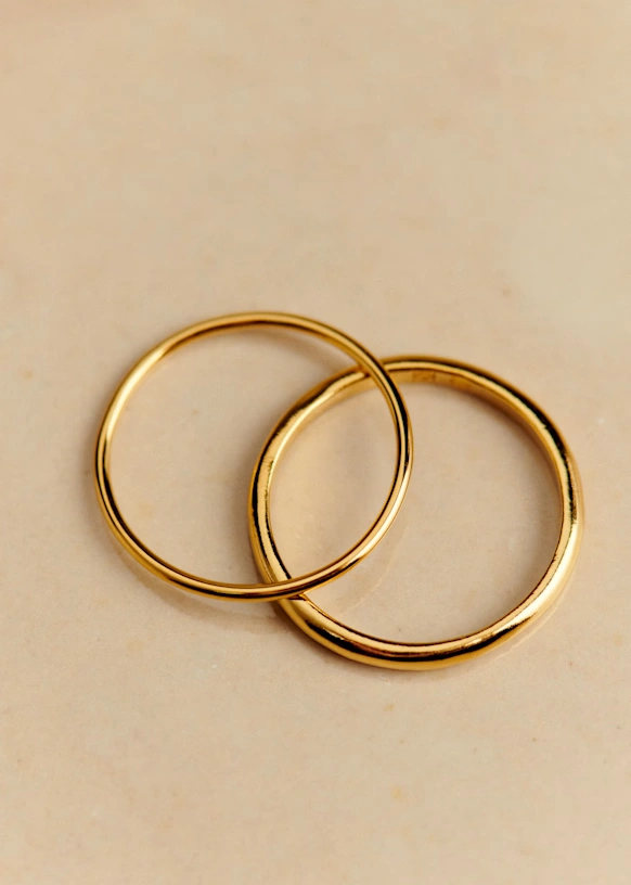 Juego de Anillo Timothée - Dorado