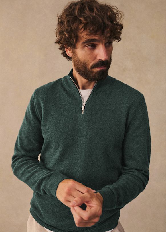 Matthis Sweater - Dark Mottled Green 6 Matthis Sweater - Dark Mottled Green