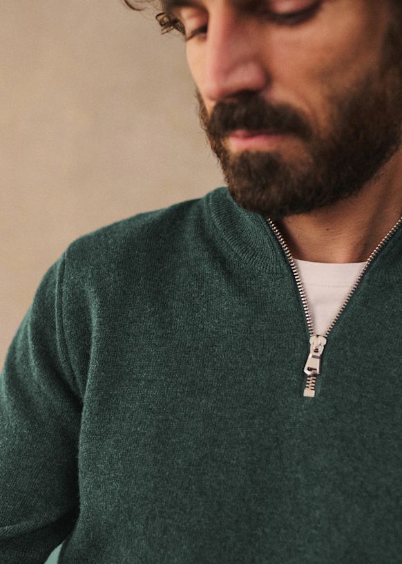 Matthis Sweater - Dark Mottled Green 7 Matthis Sweater - Dark Mottled Green