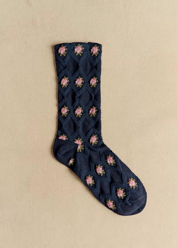 Julia Socks - Navy Blue