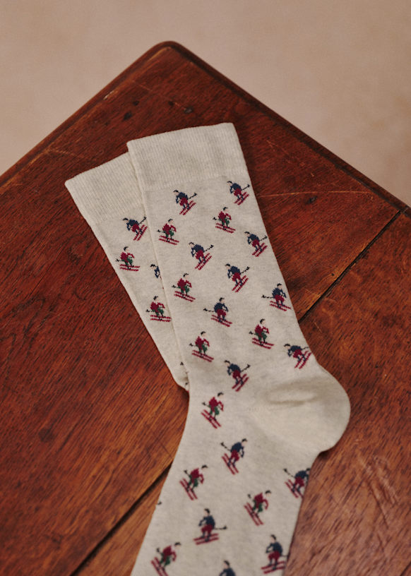 Skier Socks - Ecru