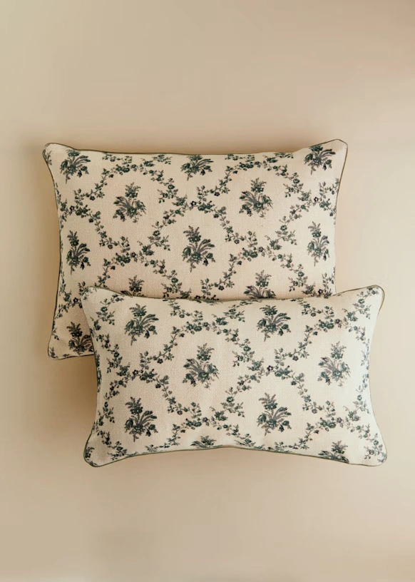 Printed Cushion- Large Model - Blue crosses 3 Printed Cushion- Large Model - Blue crosses