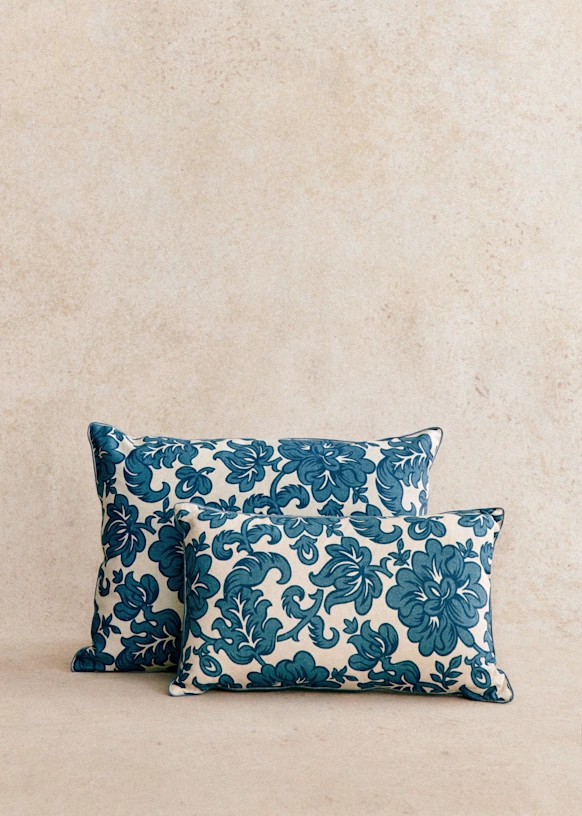 Printed Cushion- Large Model - Blue crosses 6 Printed Cushion- Large Model - Blue crosses