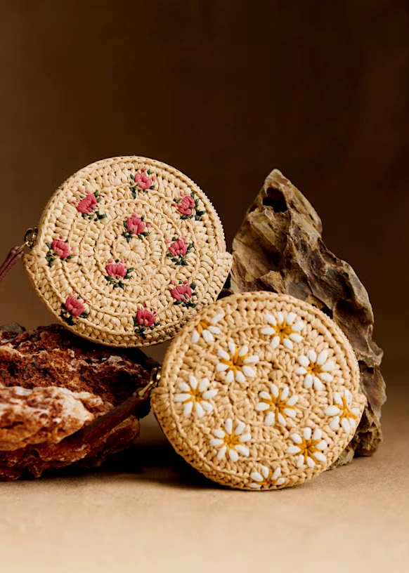Nicole Coin Purse - Embroidered Flowers 6 Nicole Coin Purse - Embroidered Flowers