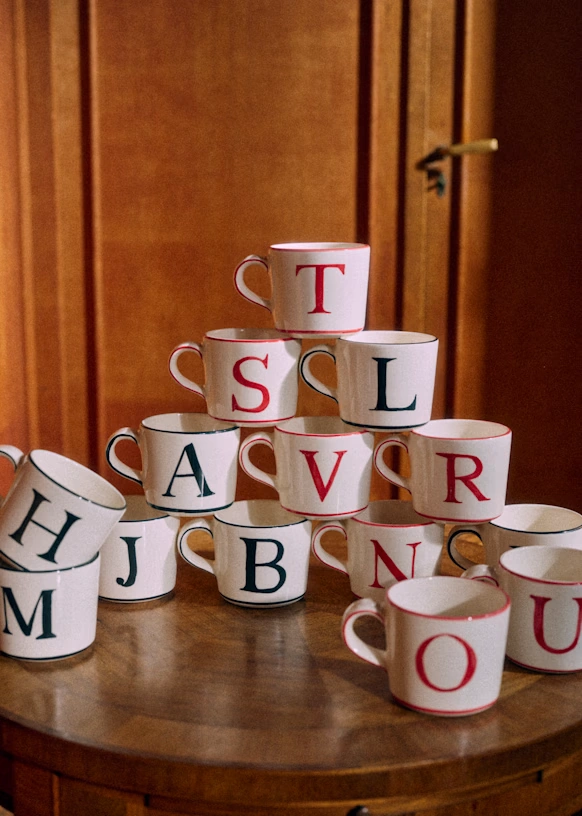 Taza Tempo - Letra A - Rojo