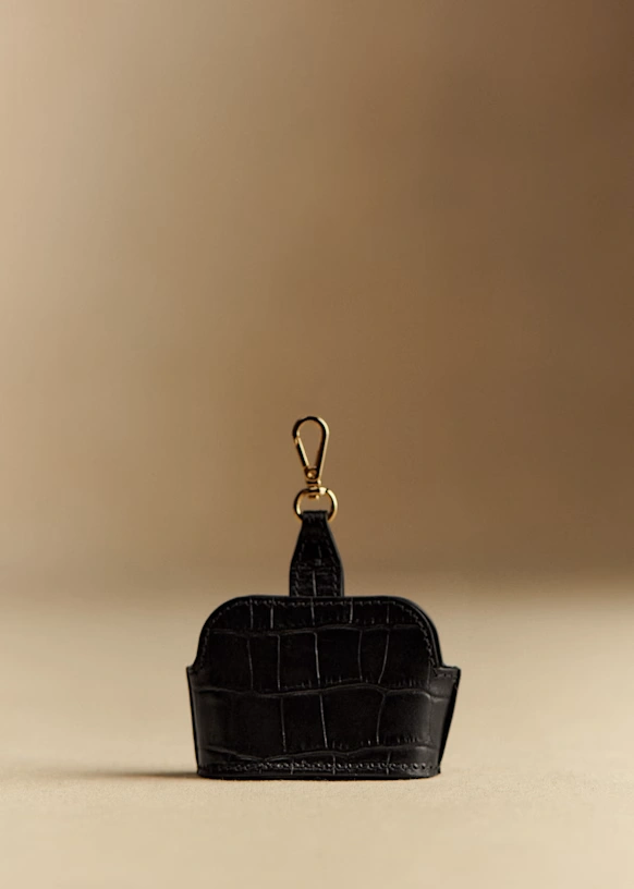 Llavero AirPods Victor - Negro Cocodrilo