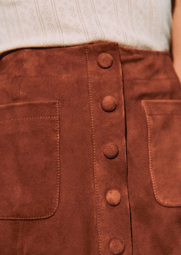 Nehir Skirt - Brown