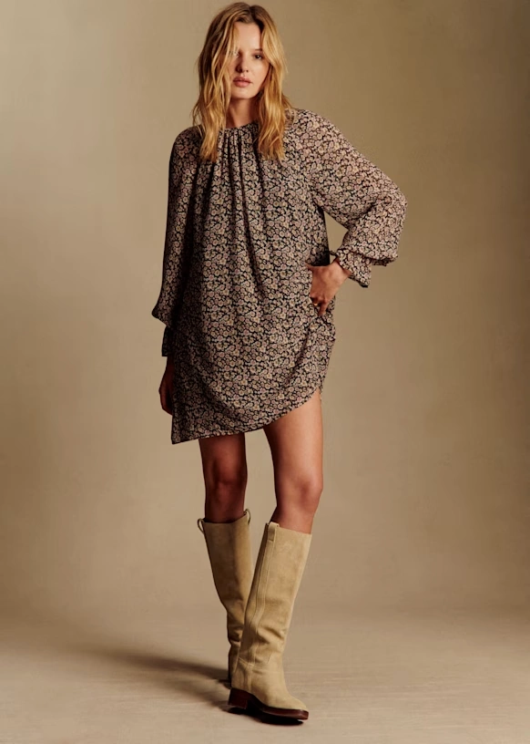 Bailie Dress - Meadow print
