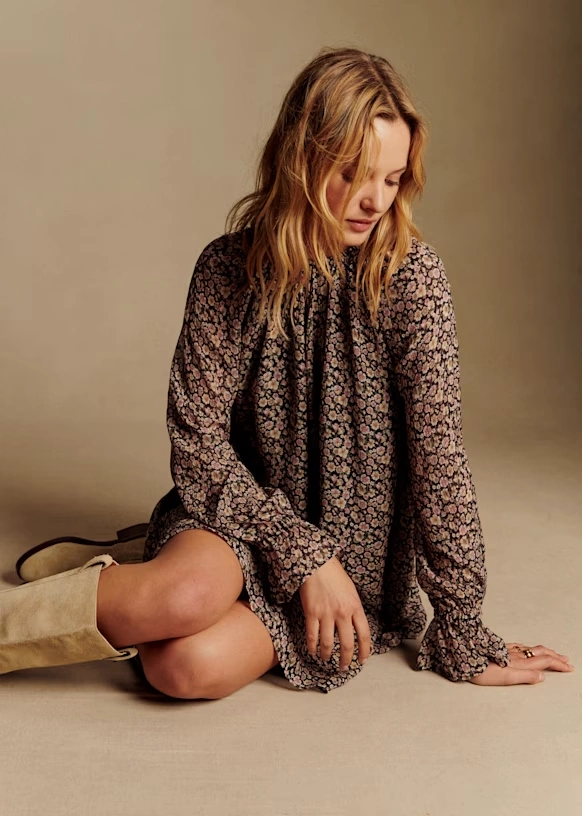 Bailie Dress - Meadow print