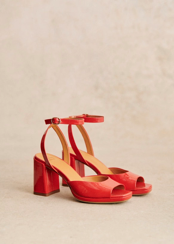 Sandalias High Maxine - Cámel Liso 6 Sandalias High Maxine - Cámel Liso