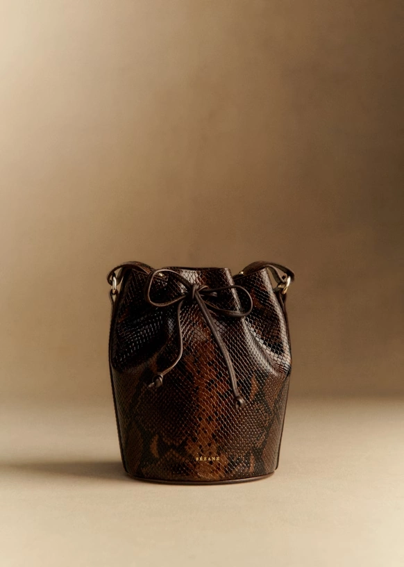 Bolso Mini Farrow - Marrón Pitón