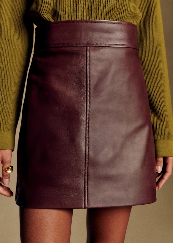 Neli Skirt - Black Leather 4 Neli Skirt - Black Leather