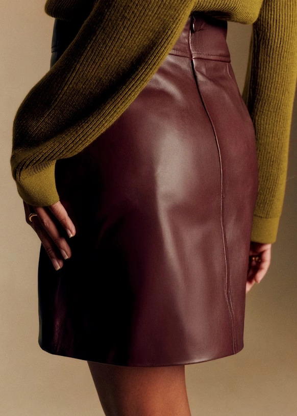 Neli Skirt - Black Leather 5 Neli Skirt - Black Leather
