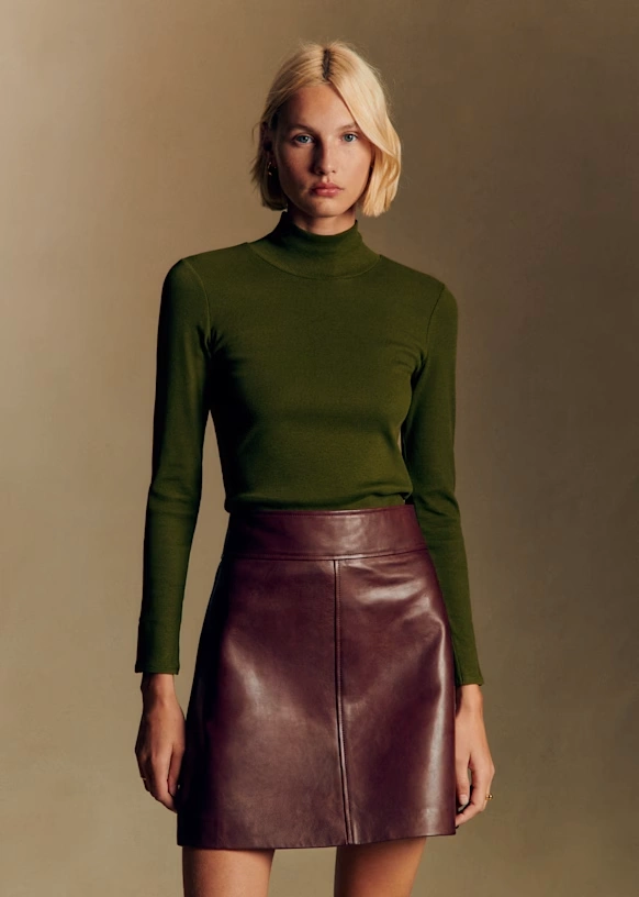 Neli Skirt - Black Leather 6 Neli Skirt - Black Leather