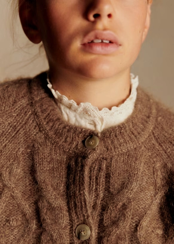Orion Cardigan - Mottled camel